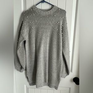 Heather Gray Fashion Nova Sweater Dress Size Small